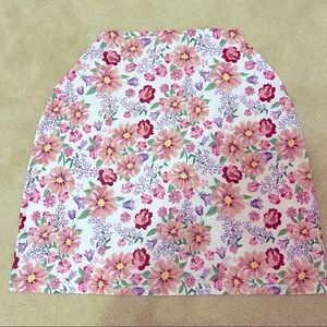 Floral  White & Pink Stretchy Car Seat Cover / Nursing Cover One Size